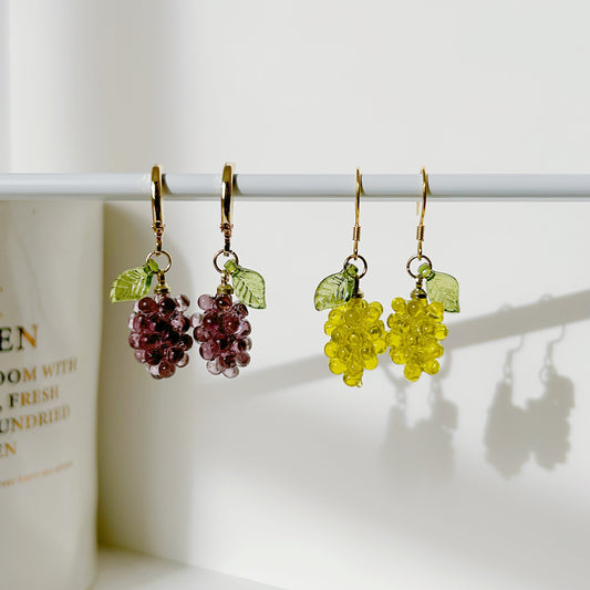 grape earrings