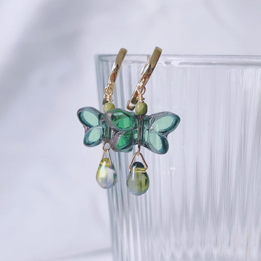 Emerald Butterfly Drops