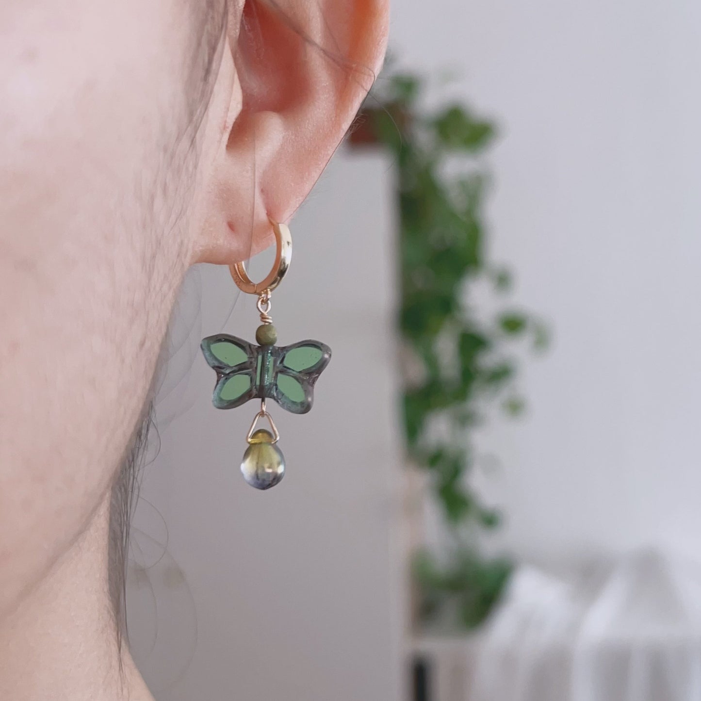 Emerald Butterfly Drops