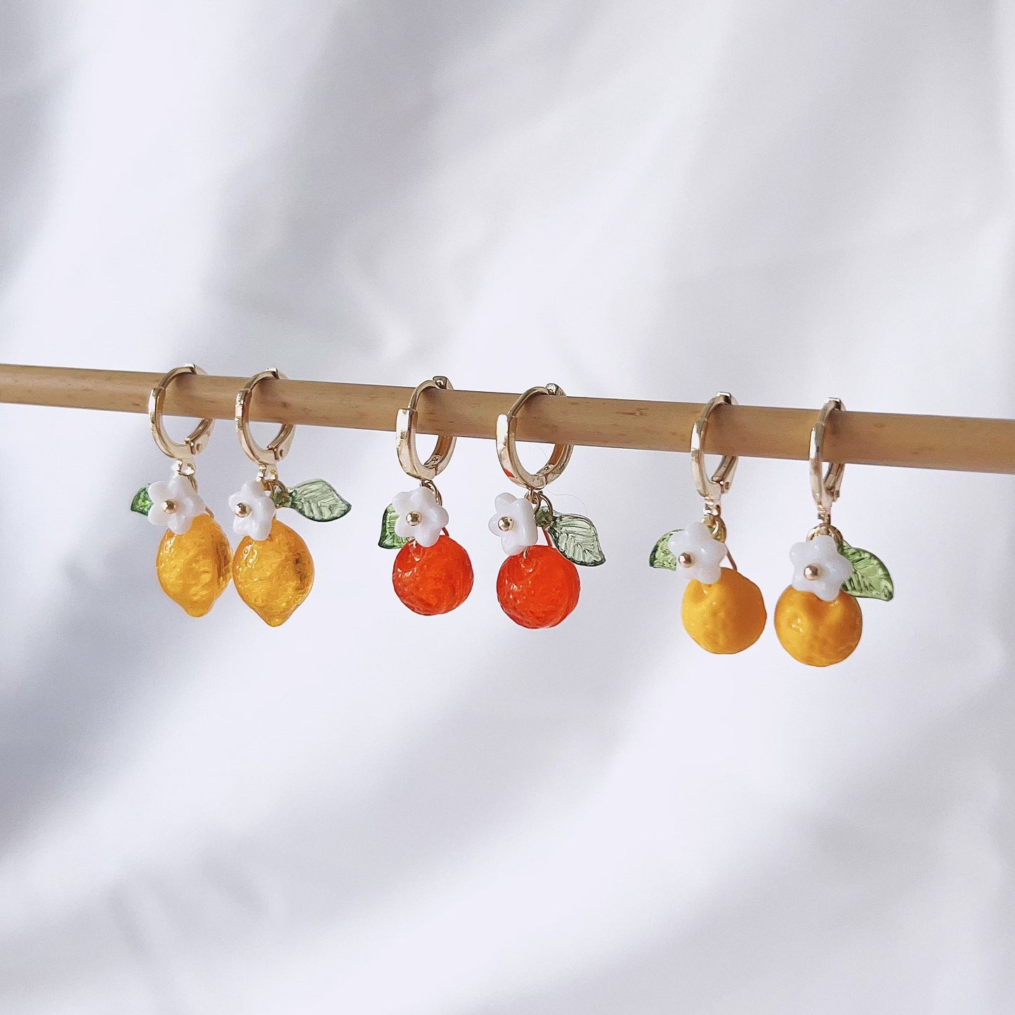 Bohemian Orange Earrings