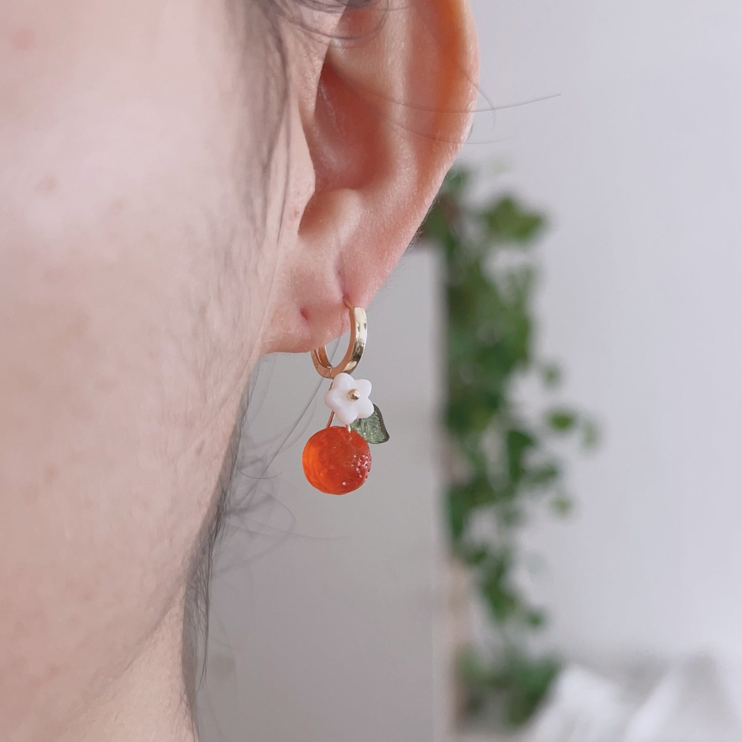 Bohemian Orange Earrings