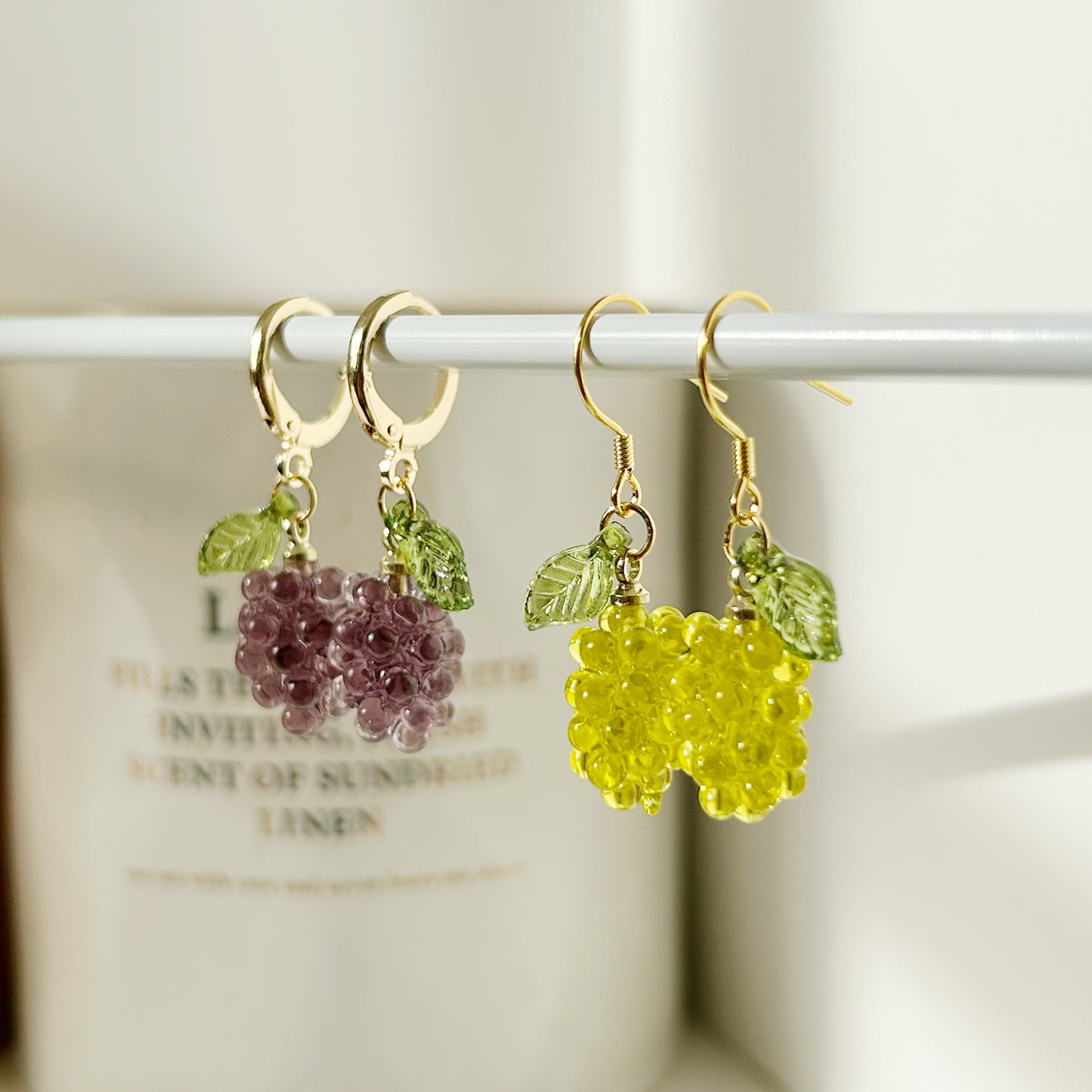 grape earrings