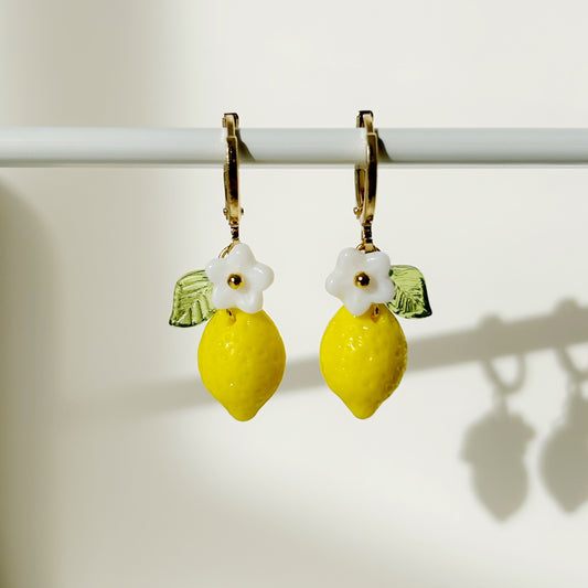 lemon earrings